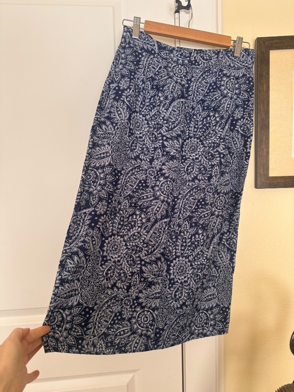 Madewell linen blend midi skirt with twist waist - Picture 5 of 6